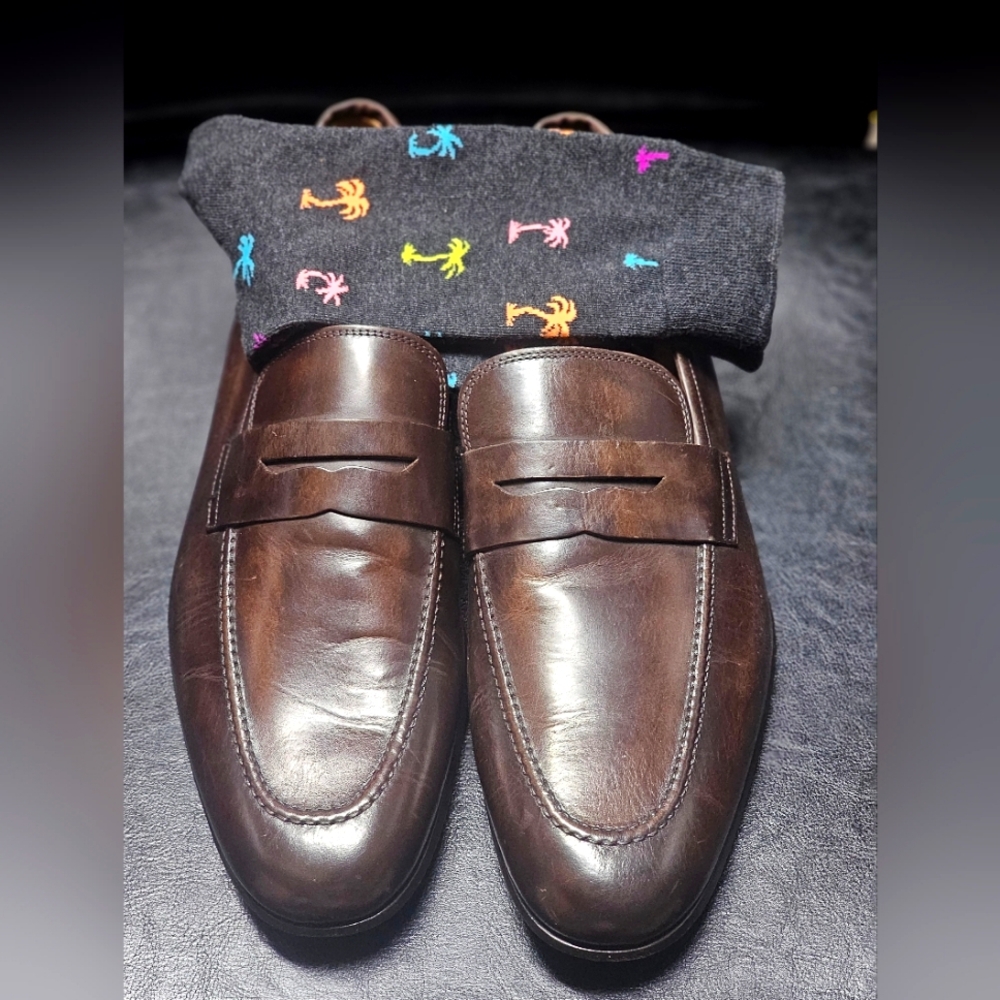 Gordon Rush Leather Penny Loafers